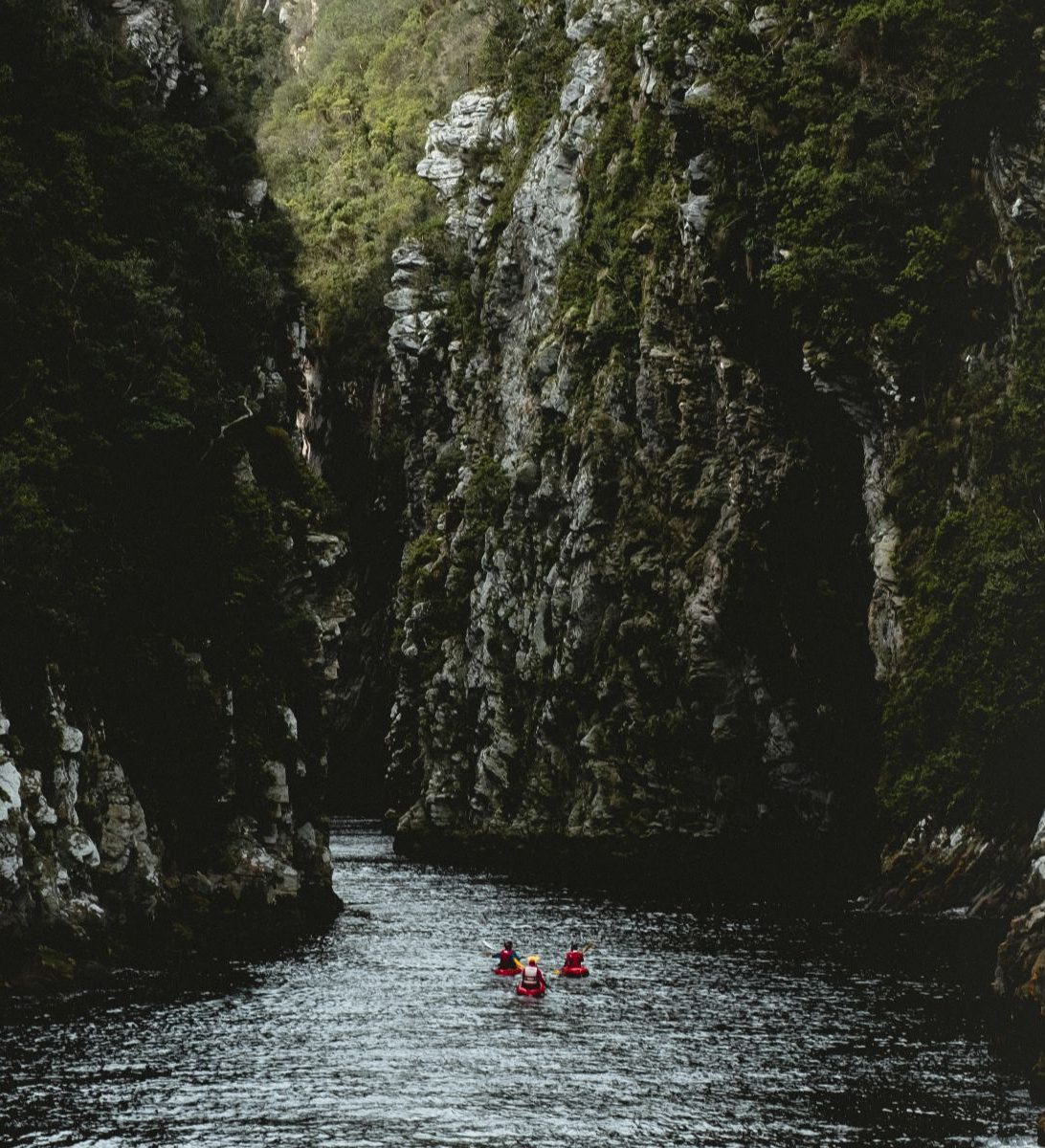 Rondreis Zuid-Afrika, Storms River, excursie Kayak & Lilo Adventure, kayakken