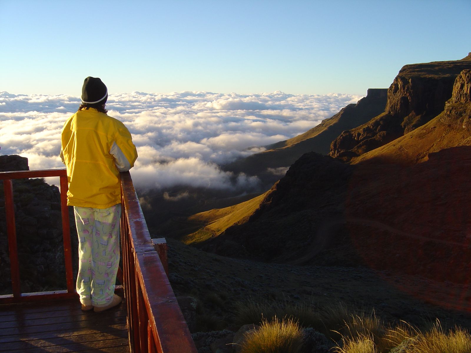 Rondreis Zuid-Afrika, Underberg, Excursie Sani Pass Day Tour, uitzichtpunt