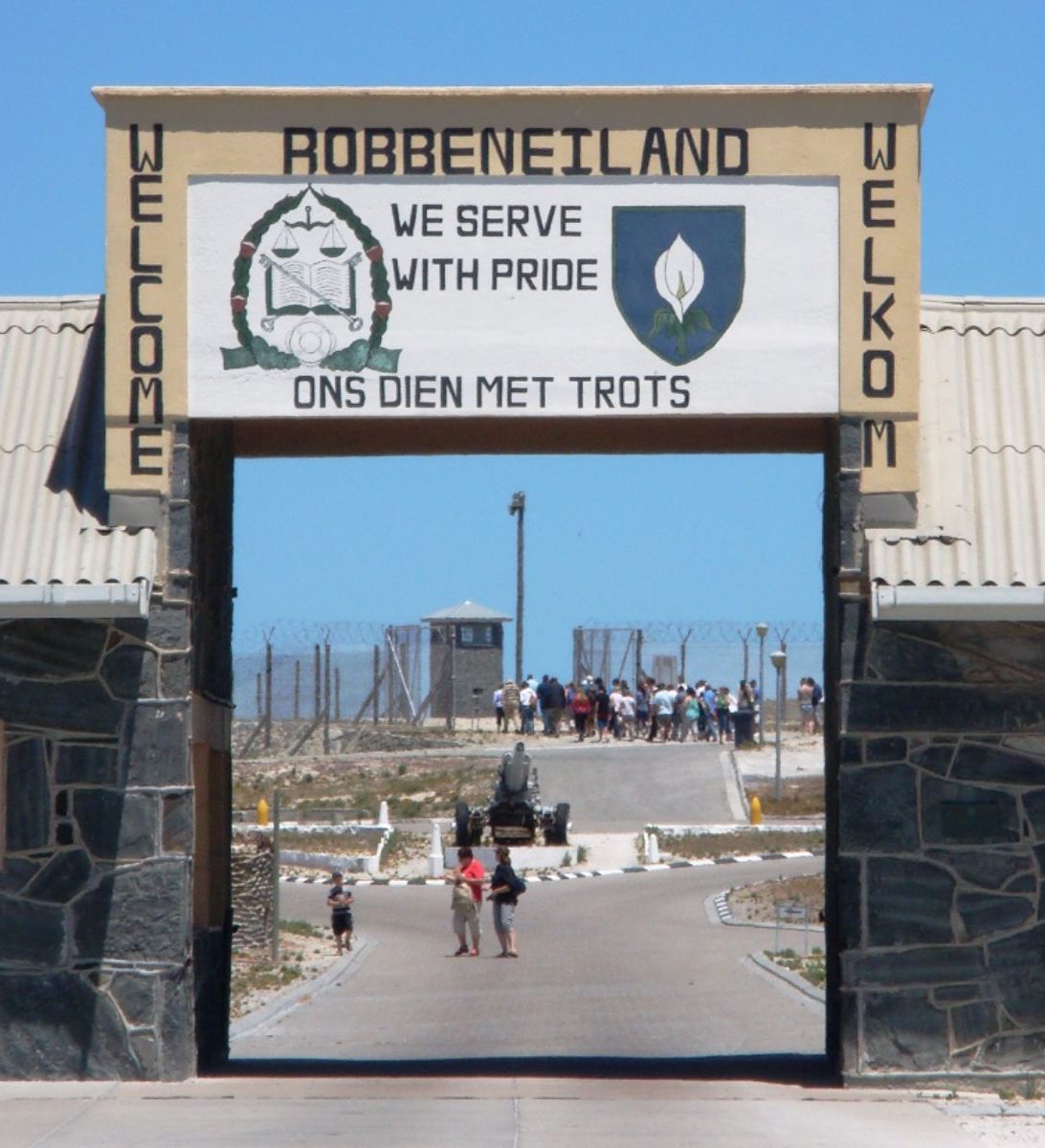 Rondreis Zuid-Afrika, excursie township and robben island, robben eiland poort