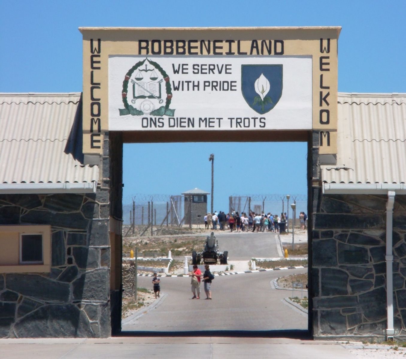 Rondreis Zuid-Afrika, excursie township and robben island, robben eiland poort