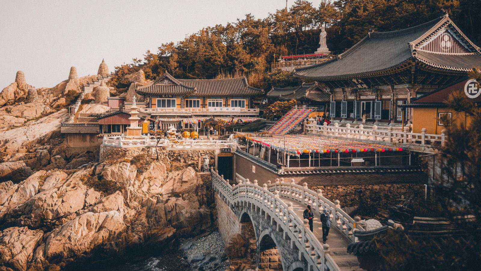 Rondreis Zuid-Korea, Busan, tempel aan zee