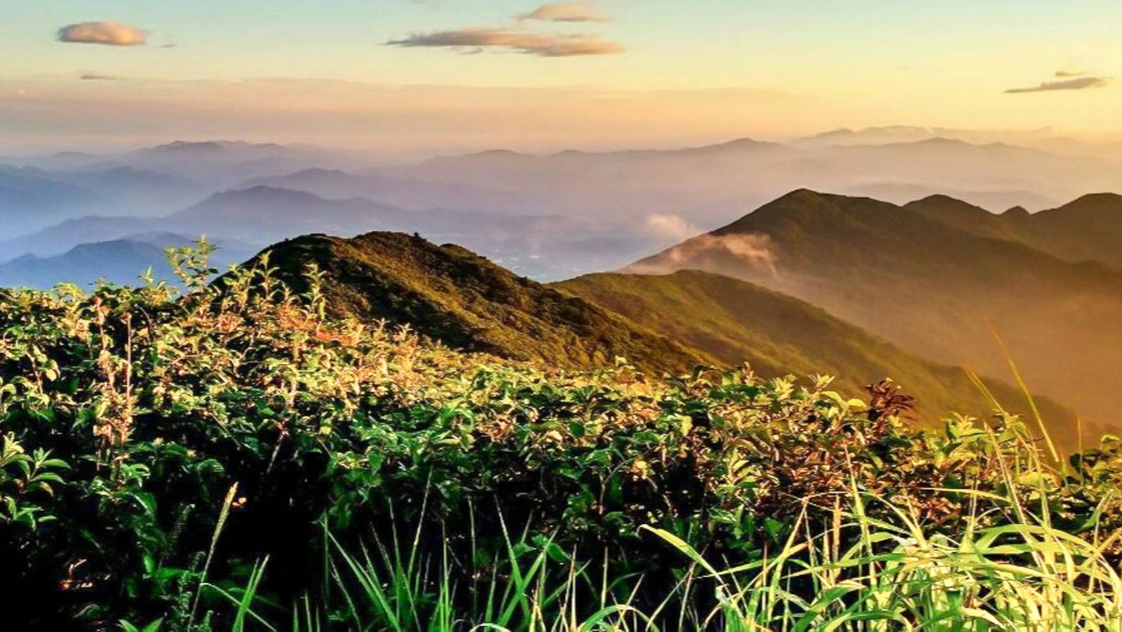 Rondreis Zuid-Korea, Jirisan National Park, Jirisan Mountain bij zonsopkomst