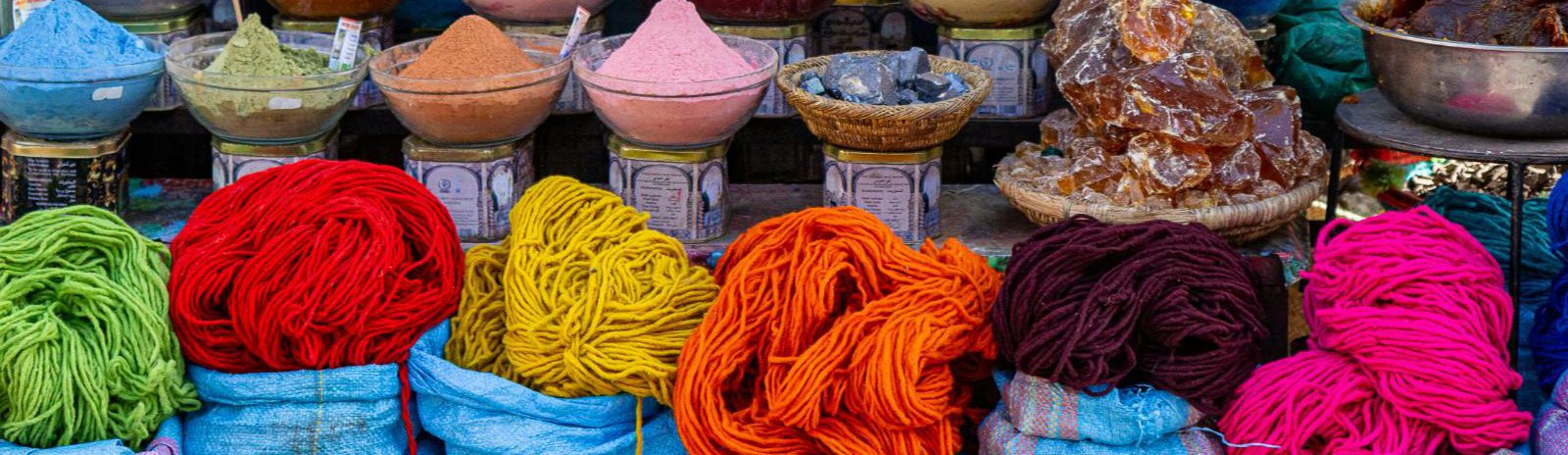 Rondreis Marokko, Marrakesh soukh kruiden en wol