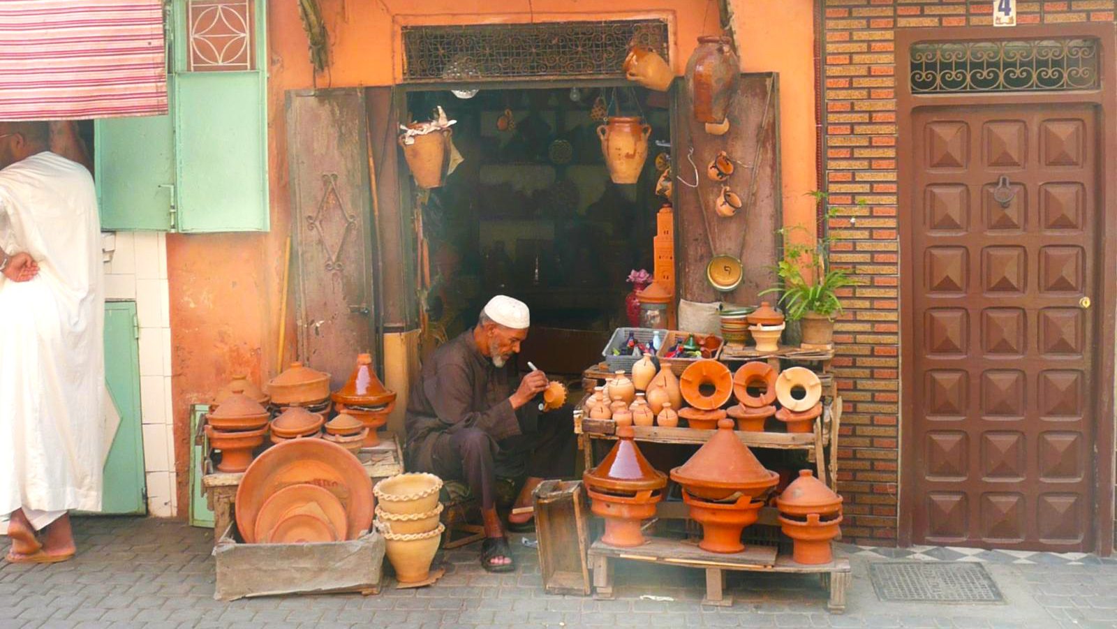 Rondreis Marokko, Marrakech, souks met local