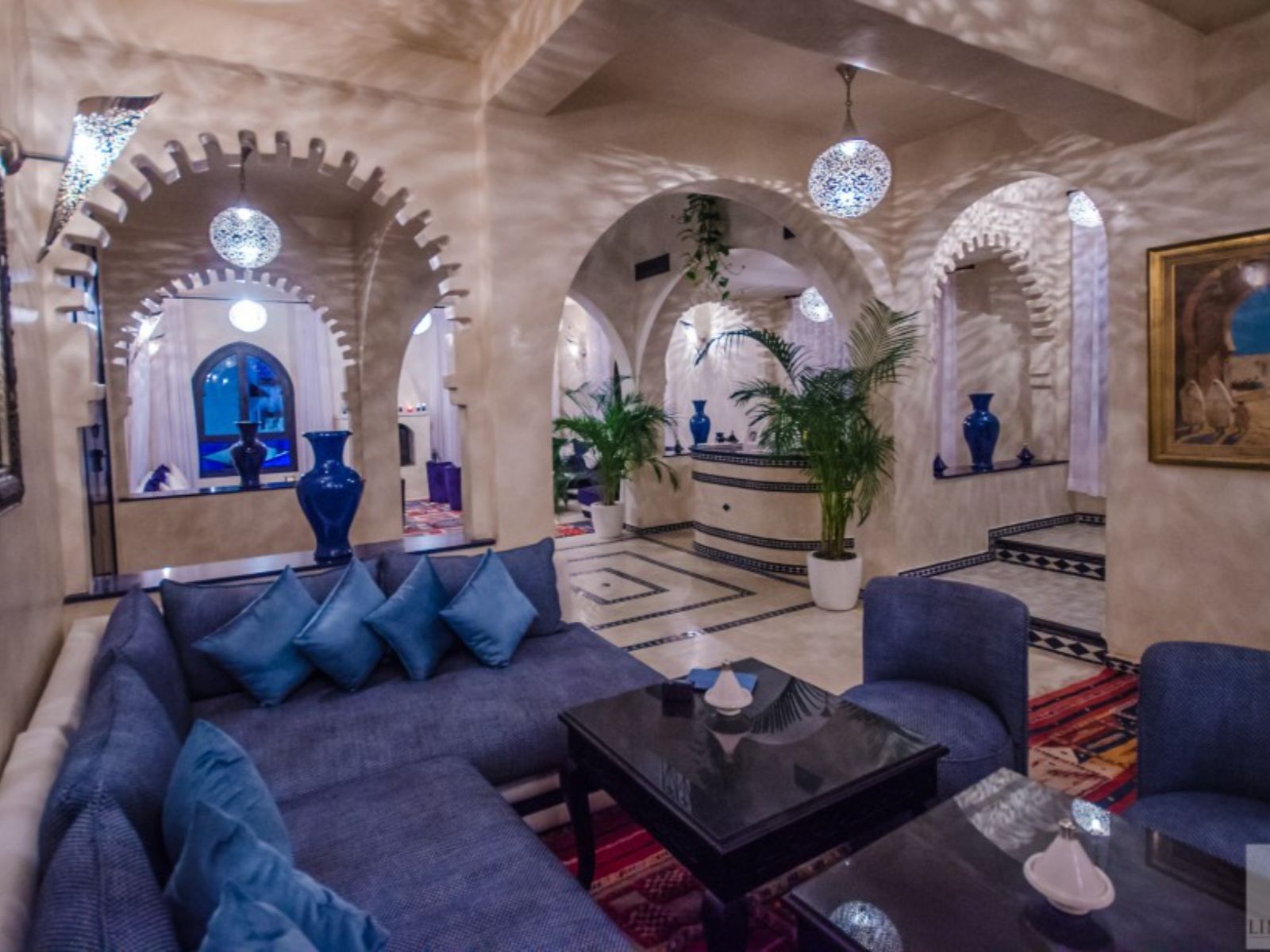 Rondreis Marokko, Chefchaouen, Ryad Lina & Spa, lobby