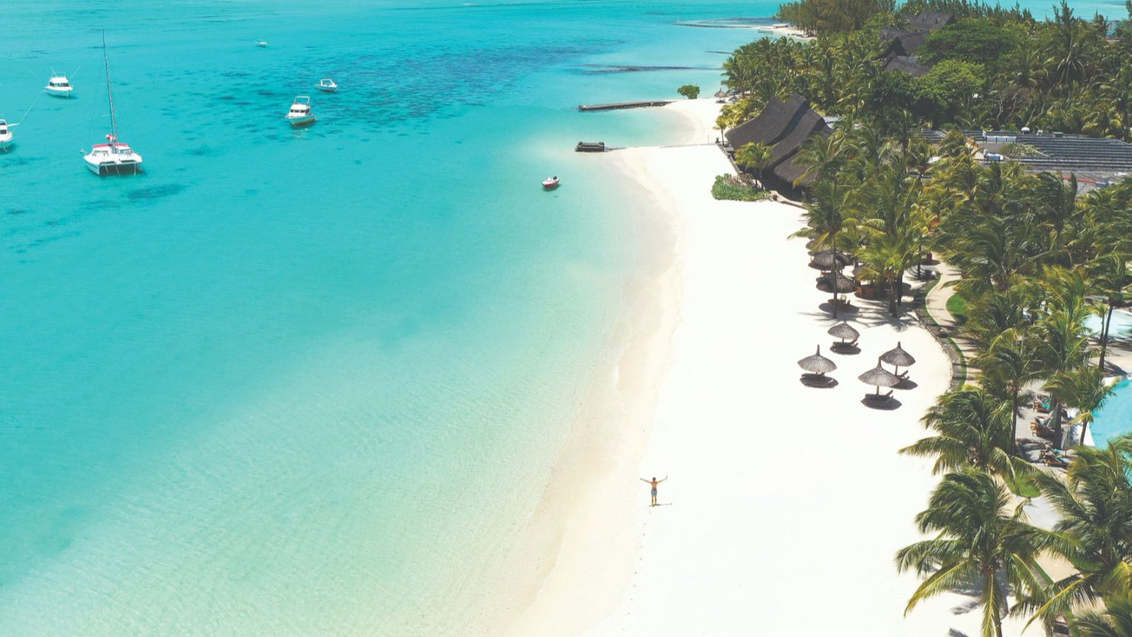 Rondreis Mauritius, Le Morne, wit strand bij Le Morne, MTPA