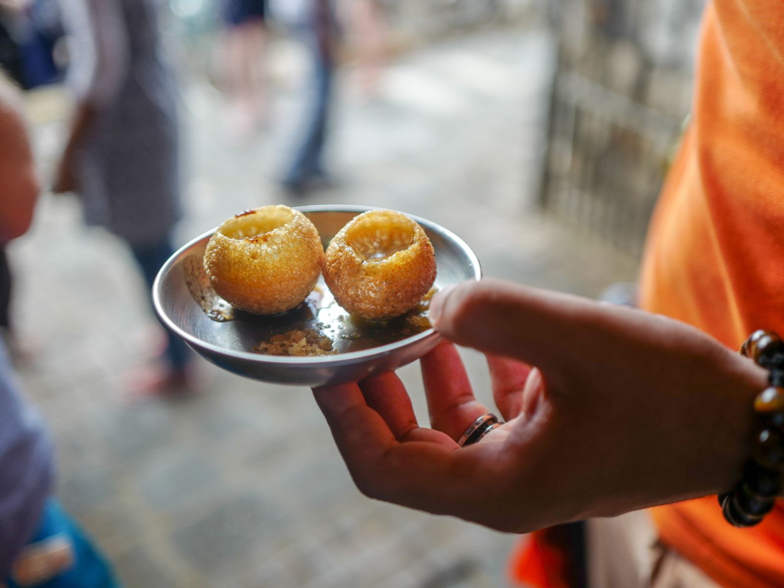 Rondreis Mauritius, Port Louis, Excurie Street Food Tour in Port Louis, Pani Puri