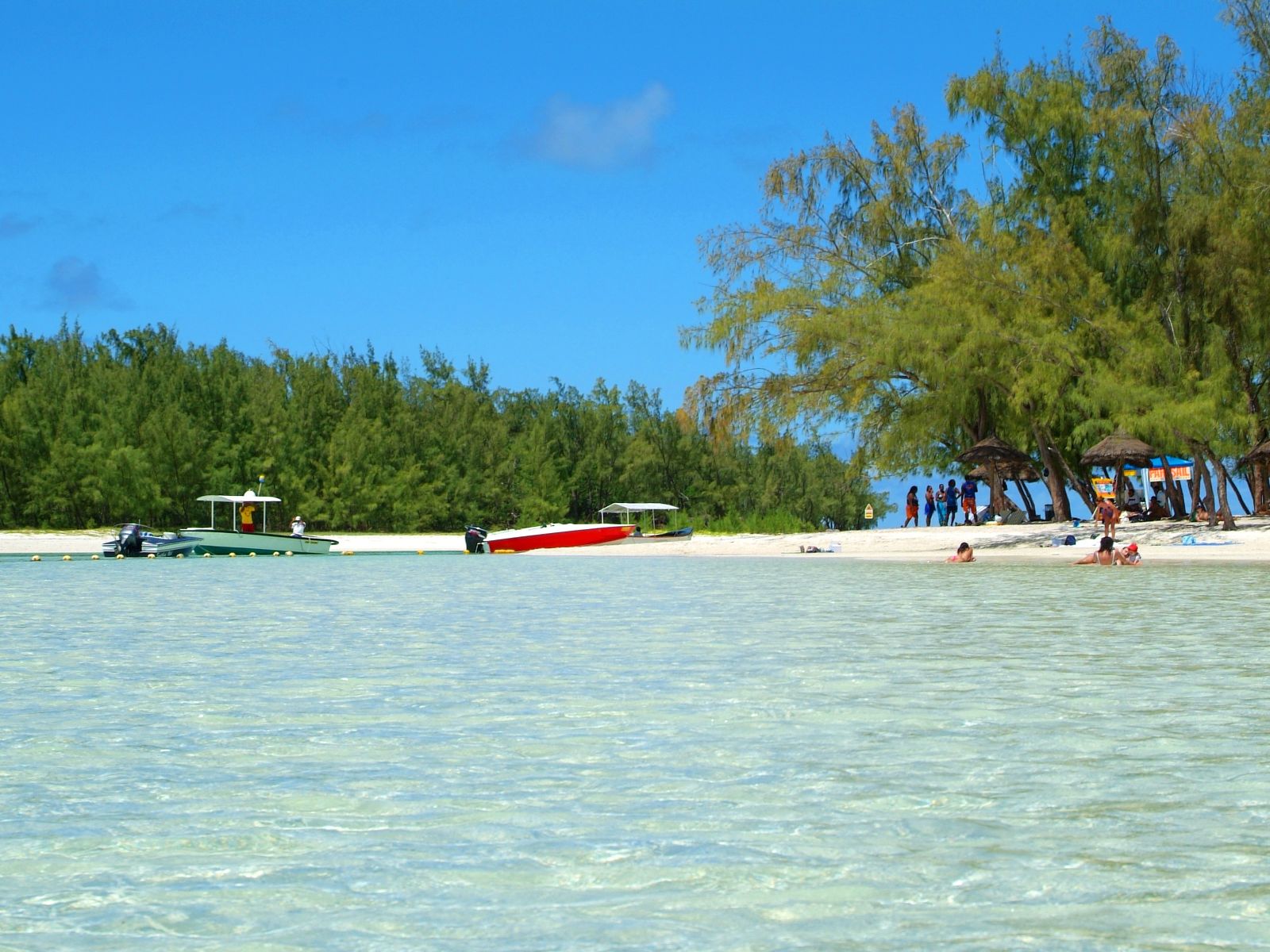 Rondreis Mauritius, Trou d'eau Douce, Excursie Turquoise Cruise naar Ile aux Cerfs, strand