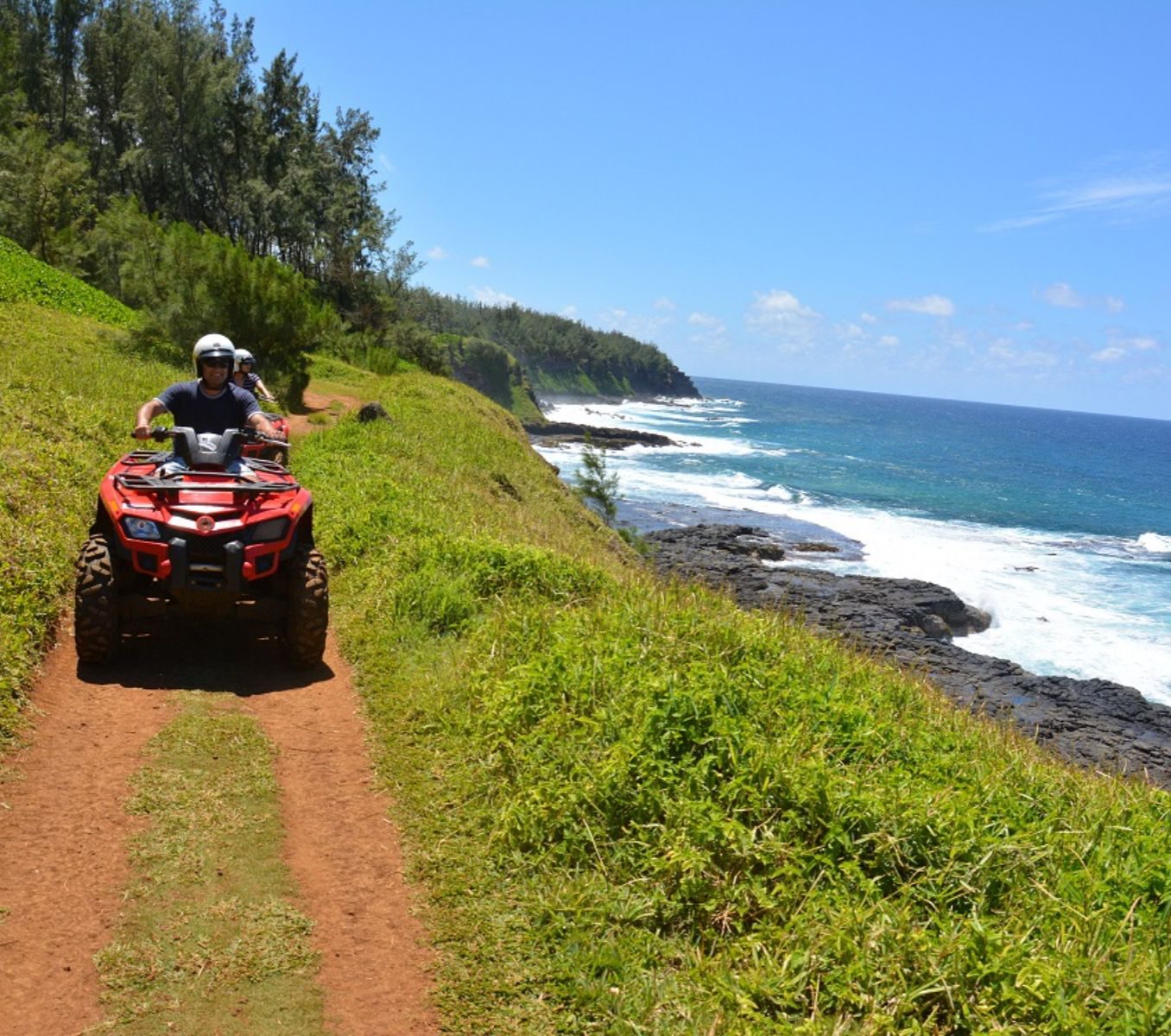 Rondreis Mauritius, Zuidkust, Excursie Quad Biking Adventure, Quad bikes langs de kust
