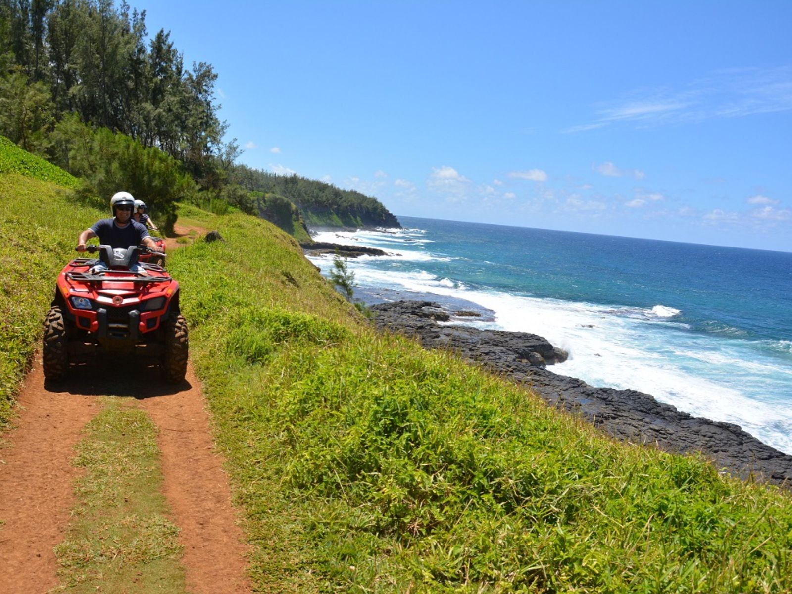 Rondreis Mauritius, Zuidkust, Excursie Quad Biking Adventure, Quad bikes langs de kust