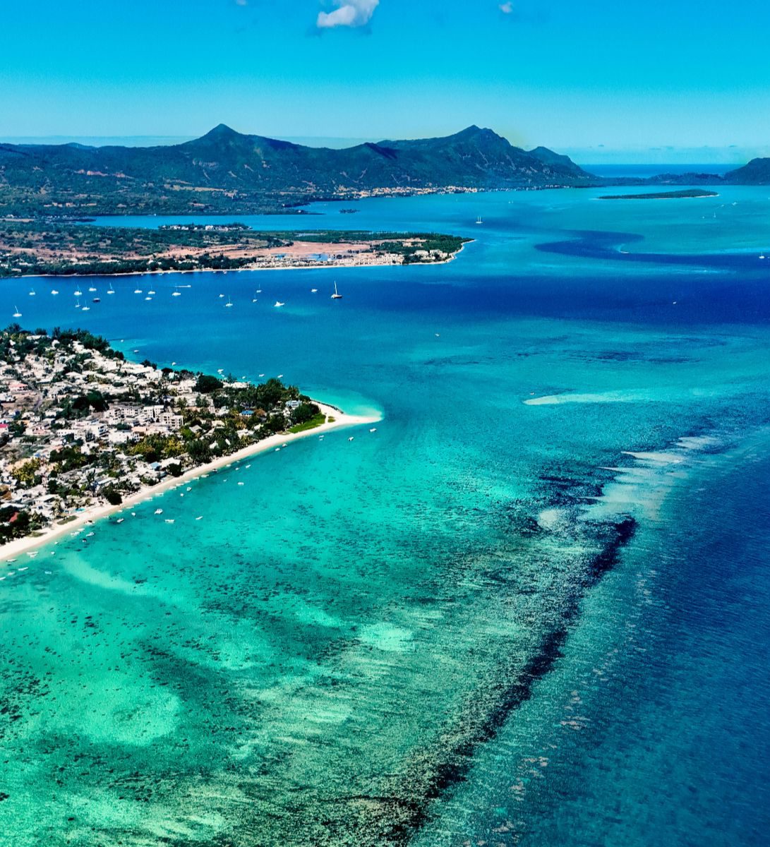 Rondreis Mauritius, Westkust, Tamarin, kustlijn