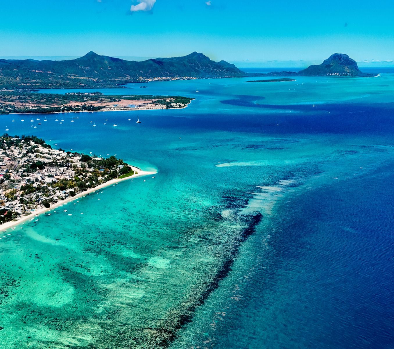 Rondreis Mauritius, Westkust, Tamarin, kustlijn