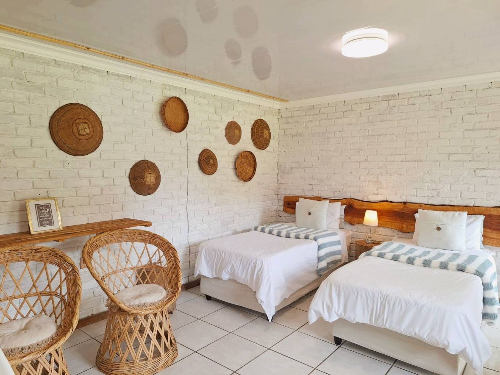 Rondreis Zuid-Afrika, Graskop, Rustique Guest House, twee bedden slaapkamer