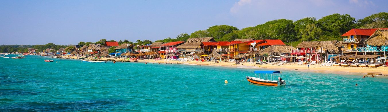 Rondreis Colombia, Rosario-island, zee en strand, banner