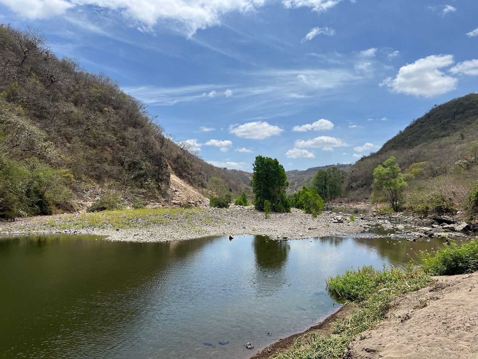 Rondreis Nicaragua, Madriz, excursie Somoto Canyon, rivier einde Canyon