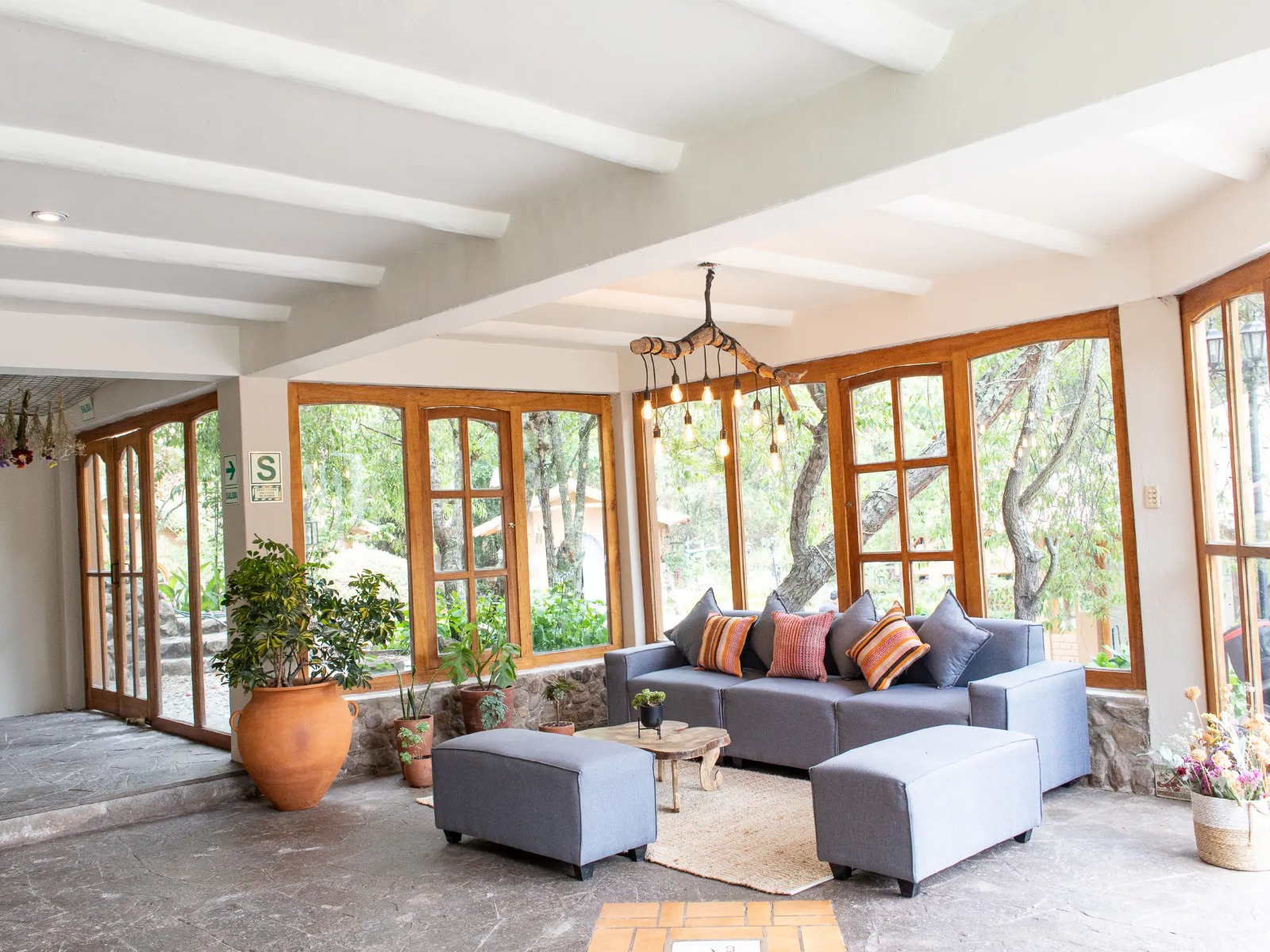 Rondreis Peru, Heilige Vallei, Urubamba, Tariq Sacred Valley, lounge