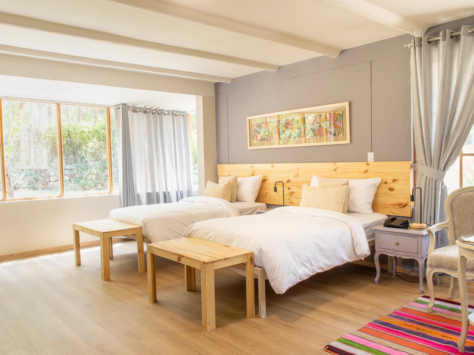 Rondreis Peru, Heilige Vallei, Urubamba, Tariq Sacred Valley, slaapkamer twin